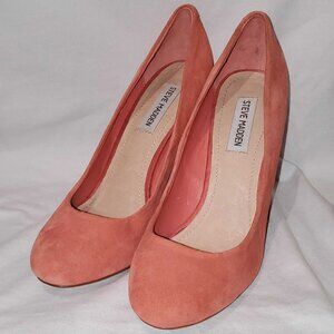 Steve Madden Pink Suede Heels